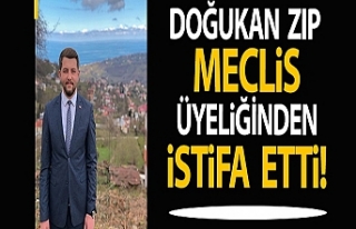 Doğukan Zıp : Meclis Üyeliği görevimden istifa...