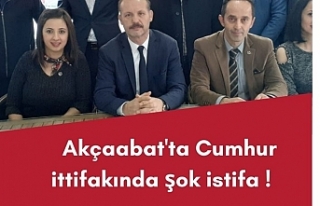 Akçaabat'ta Cumhur ittifakında şok istifa...