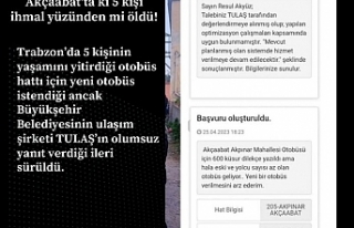 Akçaabat'ta ki 5 kişi ihmal yüzünden mi öldü!