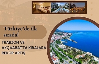 Trabzon ve Akçaabat'ta kiralara rekor artış......