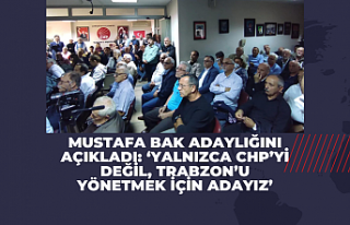 Mustafa Bak adaylığını açıkladı: ‘Yalnızca...