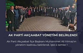 Ak Parti Akçaabat yönetimi belirlendi