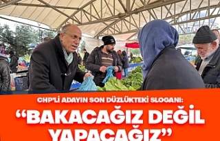 CHP'li adayın son düzlükteki sloganı