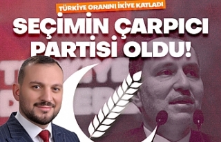 Akçaabat'ta da seçimin çarpıcı partisi oldu