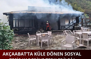 Akçaabat'ta küle dönen sosyal tesis kaderine...