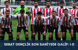 Sebat Gençlik son saniyede galip : 1-0