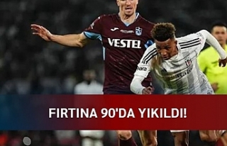 Fırtına 90'da yıkıldı! Trabzonspor 2-3 Beşiktaş