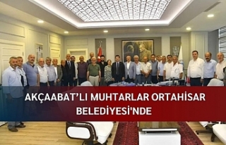 Akçaabatlı Muhtarlar Ortahisar Belediyesi'nde