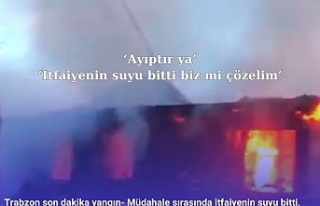 Trabzon son dakika yangın- Müdahale sırasında...