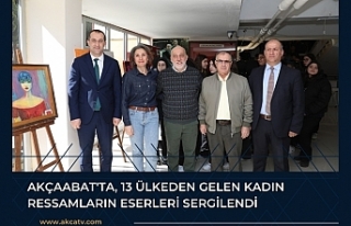 Akçaabat'ta, 13 ülkeden gelen kadın ressamların...