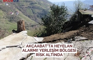 Akçaabat’ta Heyelan Alarmı! Yerleşim Bölgesi...
