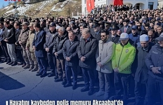 Hayatını kaybeden polis memuru Akçaabat'da...