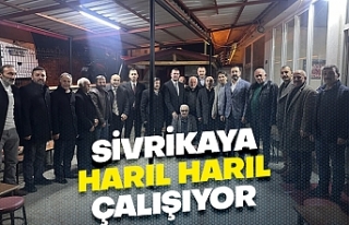 Sivrikaya harıl harıl çalışıyor