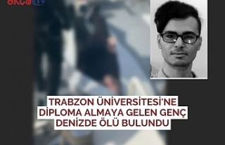 TRABZON ÜNİVERSİTESİ'NE DİPLOMA ALMAYA GELEN...