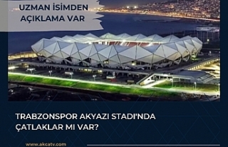 Trabzonspor Akyazı Stadı'nda çatlaklar mı...