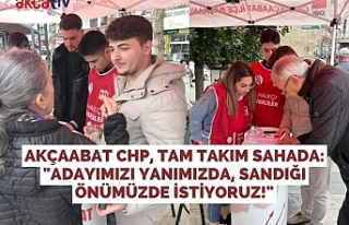 Akçaabat CHP, tam takım Sahada: "Adayımızı...