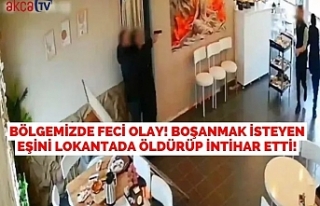 Bölgemizde Feci Olay! Boşanmak İsteyen Eşini Lokantada...