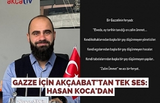 Gazze İçin Akçaabat'tan Tek Ses: Hasan Koca'dan