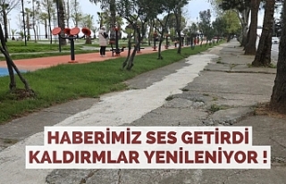 Haberimiz ses getirdi, kaldırımlar yenileniyor !