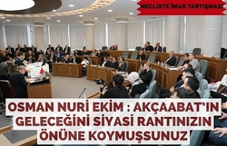 Osman Nuri Ekim : Akçaabat’ın geleceğini siyasi...