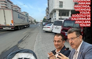Başkanlar Makam Aracında, Vatandaş Yolda: Soğütlü'de...