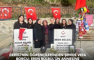Dereli’nin Öğrencilerinden Şehide Vefa Borcu:...