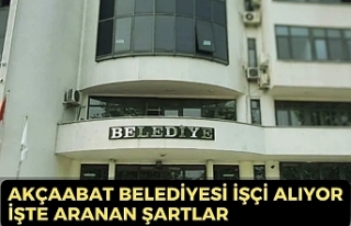 Akçaabat Belediyesi işçi alıyor