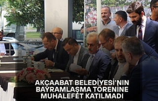 Akçaabat Belediyesi'nin Bayramlaşma Törenine...