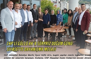 CHP'li Güllü Ak’a Sürpriz Doğum Günü:...