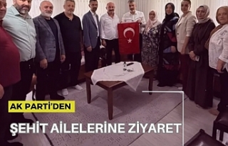 AK PARTİ’DEN ŞEHİT AİLELERİNE ZİYARET