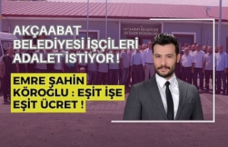 Akçaabat Belediyesi işçileri adalet istiyor