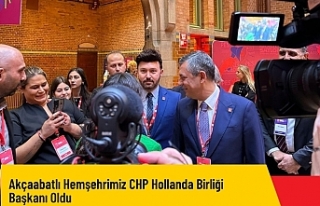 Akçaabatlı Hemşehrimiz CHP Hollanda Birliği Başkanı...