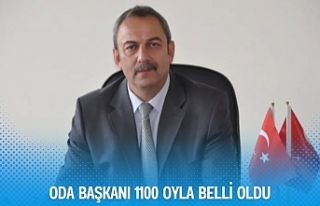 Oda Başkanı 1100 OYLA Belli Oldu