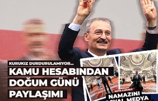 Kamu hesabından doğum günü paylaşımı!