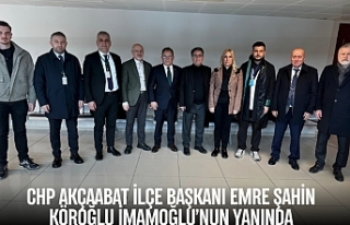 CHP Akçaabat İlçe Başkanı Emre Şahin Köroğlu...