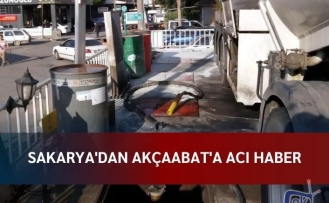 Sakarya'dan Akçaabat'a acı haber