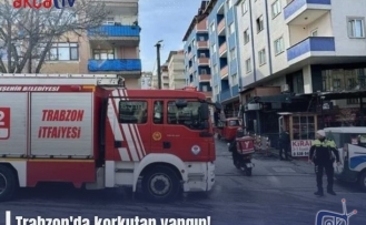 Trabzon'da korkutan yangın!