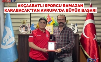 Akçaabatlı Sporcu Ramazan Karabacak’tan Avrupa’da Büyük Başarı