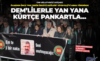 DEM’lilerle Kürtçe pankartın ardına geçti!