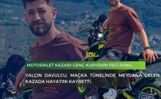 Motosiklet kazası! Genç kuryenin feci sonu...