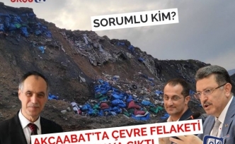 Akçaabat'ta çevre felaketi ortaya çıktı.