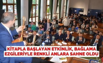 Kitapla Başlayan Etkinlik, Bağlama Ezgileriyle Renkli Anlara Sahne Oldu