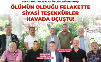 Teşekkürler havada uçuştu!