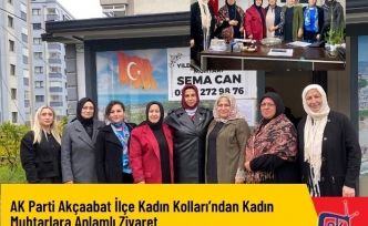 AK Parti Akçaabat İlçe Kadın Kolları’ndan Kadın Muhtarlara Anlamlı Ziyaret