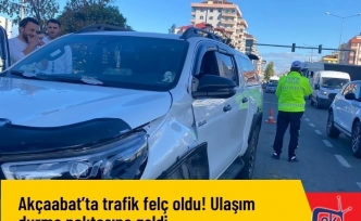 Akçaabat’ta trafik felç oldu! Ulaşım durma noktasına geldi