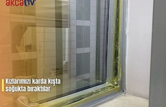 Kızlarımızı karda kışta  soğukta bıraktılar