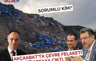 Akçaabat'ta çevre felaketi ortaya çıktı.