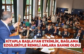 Kitapla Başlayan Etkinlik, Bağlama Ezgileriyle Renkli Anlara Sahne Oldu