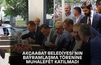 Akçaabat Belediyesi'nin Bayramlaşma Törenine Muhalefet Katılmadı