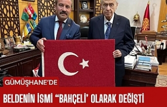 Beldenİn ismİ “Bahçeli’ olarak değişti